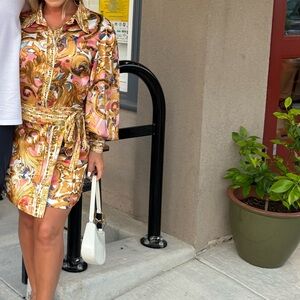 Bravado Multicolor Baroque Mini Dress